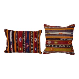 Striped Wool Cushion Cover - A Pair For Sale