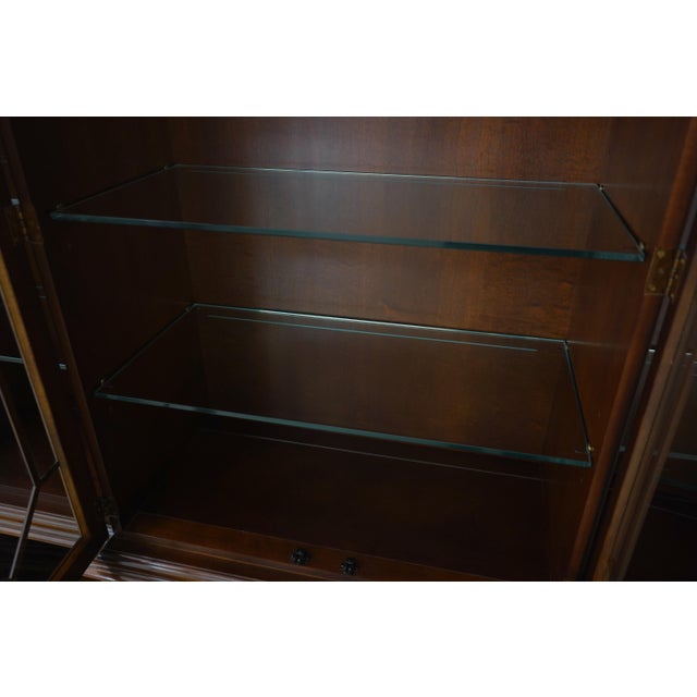 Wood Henredon 4 Door Mahogany China Curio Cabinet For Sale - Image 7 of 18