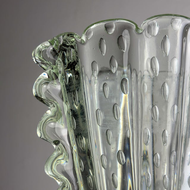 Vintage Murano Glass Vase by Barovier & Toso, Italy 1930-40s For Sale - Image 14 of 18