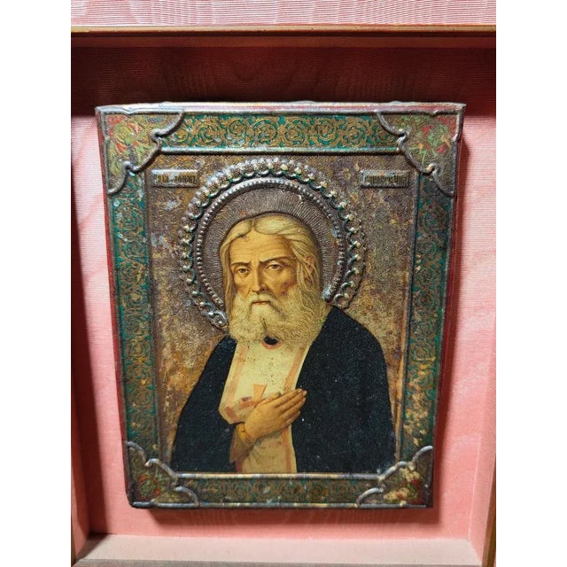 Late 19th Century Framed Icon, 1880s For Sale - Image 5 of 7