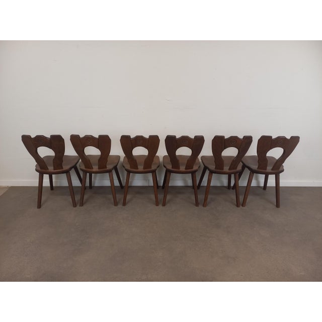 Brown Brutalist Chairs, 2011, Set of 6 For Sale - Image 8 of 18