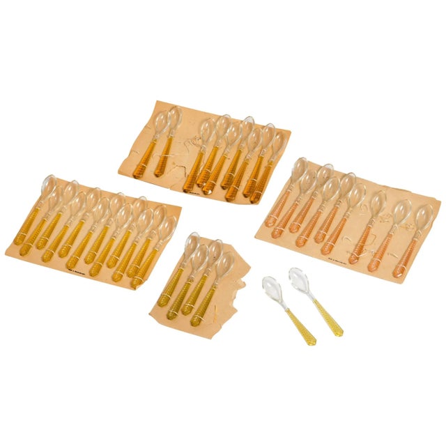 36 Czechoslovakian Glass Spoons From the 1960s For Sale - Image 10 of 10
