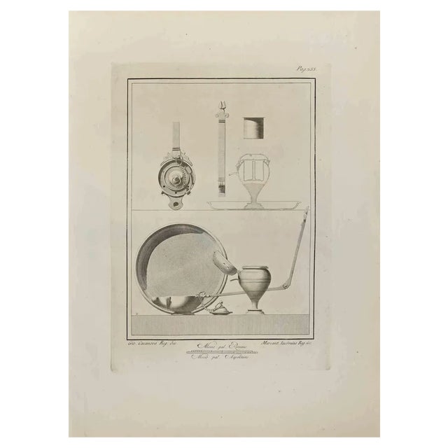 Giacomo Casanova, Still Life, Etching, 18th Century For Sale