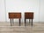 Elegant vintage bedside tables from the 1960s, featuring a refined mid-century design and beautiful walnut veneer...