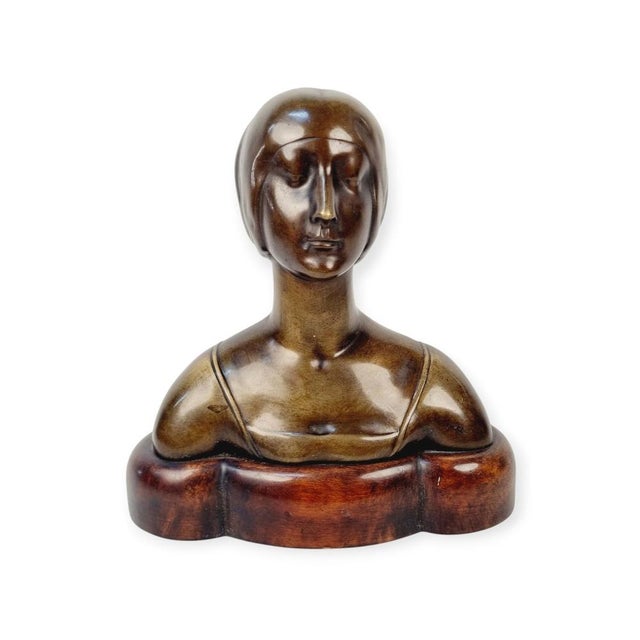 Mino da Fiesole, Portrait of a Noble Lady, 1800s, Bronze For Sale - Image 11 of 11