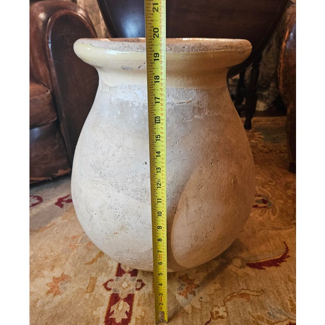 19th Century Glazed Antique French Confit Pot, Vessel , Olive Jar For Sale - Image 14 of 15