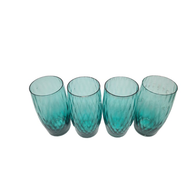 Mid-Century Modern Vintage Cocktail Glasses by Sarnecki for Krosno Glassworks, Poland, 1970s, Set of 4 For Sale - Image 3 of 13
