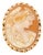 Vintage Carved Shell Cameo and 14k Gold Brooch Pendant For Sale
