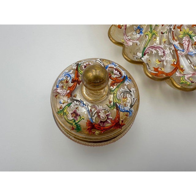 Set of Strawberries in Lobmeyr Brocard Glass, Set of 3 For Sale - Image 8 of 13