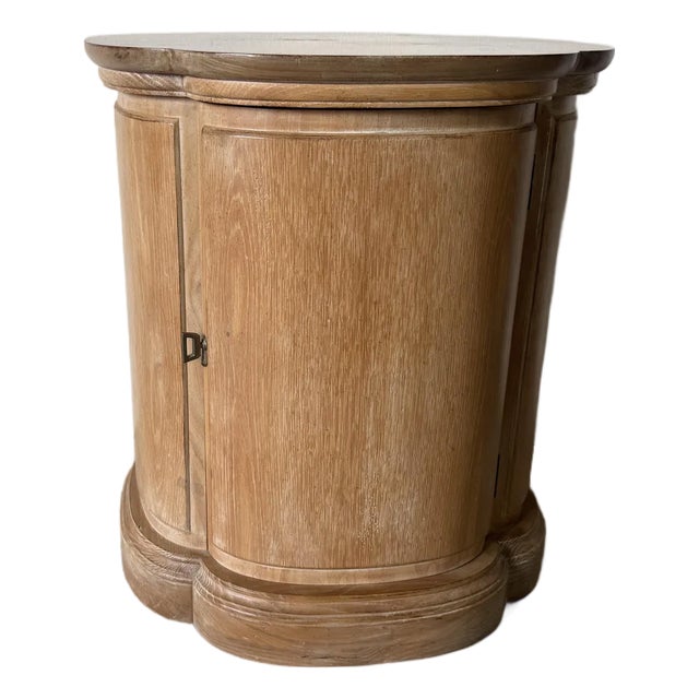 Vintage Henredon Cerused Oak End Table / Nightstand For Sale