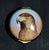 VTg. Ashley Enamel's Trinket Box Hand Painted Kestrel Hawk Bird of Prey Blue For Sale - Image 4 of 11