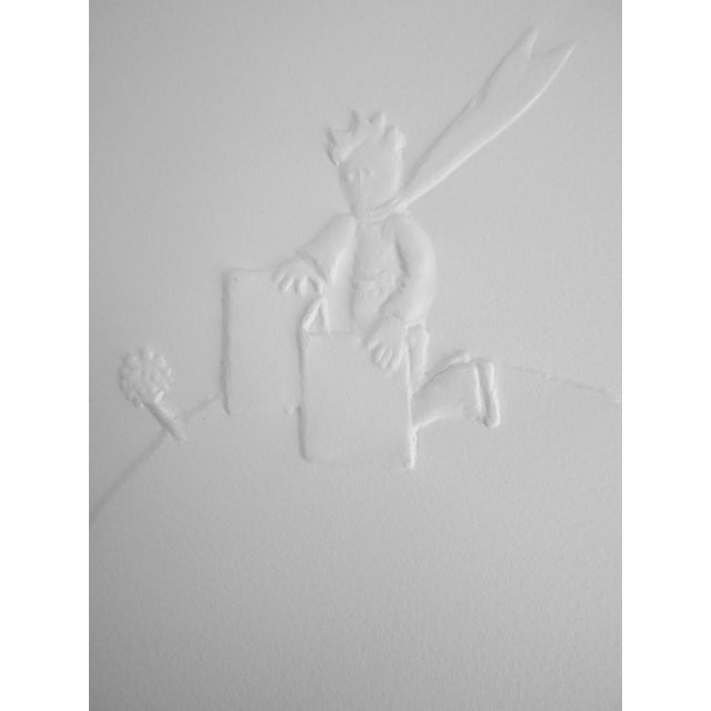 Antoine de Saint-Exupéry (1900-1944) The Little Prince, the Rose, and the Book Wood engraving by embossing On wove paper,...