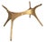 Mid-Century Modern Organico Dining Table With Bronze Base.
