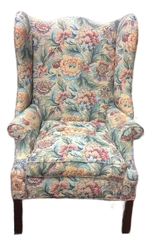 Antique English Style Wing Chair, Fireside Chair