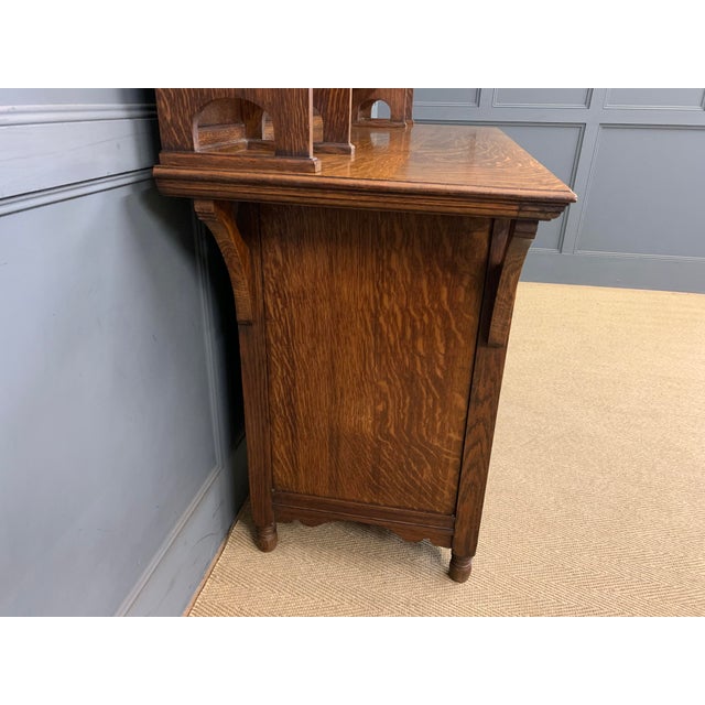 Arts and Crafts Oak Cupboard from Shapland and Petter, 1895 For Sale - Image 12 of 18