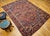 Vintage Persian Heriz Serapi Rug, Hand-Knotted Wool, Geometric Pattern, Rust-Red & Blue, 7x10 For Sale - Image 9 of 18