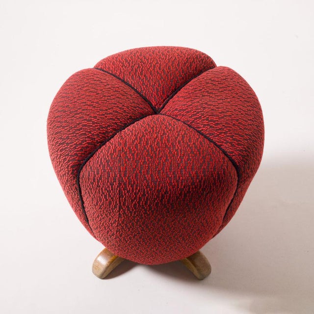 Tulip Ottoman by Jindřich Halabala, 1950s For Sale - Image 4 of 10