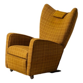 Vintage Wingback Reclining Chair, 1960s For Sale