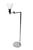 Pair of iconic Walter Von Nessen flex arm floor lamps, in chrome plate finish. These exceptional lamps are in very fine,...