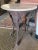 Authentic London Pub table with thick stone top. Good detail on apron and shelf. Great outdoors or inside.