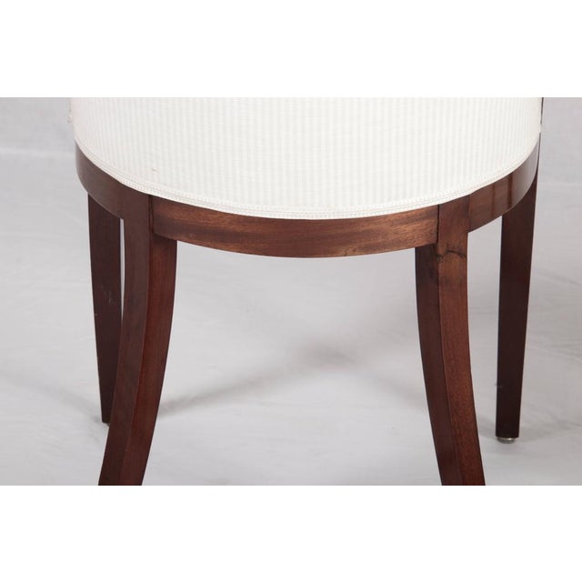 Antique Empire Style Mahogany Gondola Chairs with Gilded Bronze Appliqués, 1820, Set of 2 For Sale - Image 15 of 18