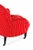 French Button Back Red Stripe Armchair For Sale - Image 6 of 11