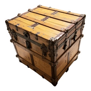 Antique Barnum Steamer Trunk For Sale