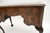 Figured Walnut and Leather Top Desk, 1900s For Sale - Image 10 of 11