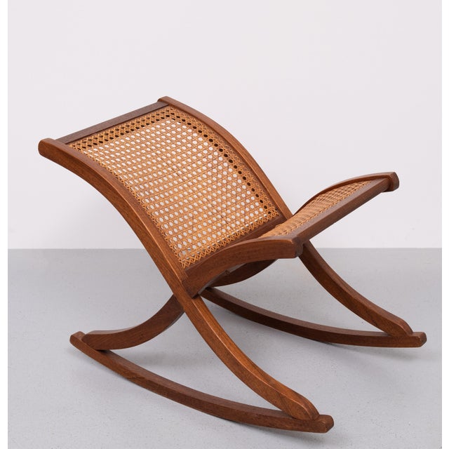 Organic Shaped Wicker Footstool, Holland, 1960s For Sale - Image 4 of 8