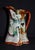 Antique Porcelain Pitcher Japanese Kutani Geisha Ware Hand Painted Gold Red Jug For Sale - Image 12 of 12