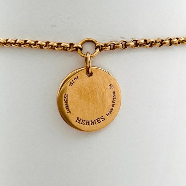 Estate Hermes Bracelet in 18k Rose Gold For Sale - Image 4 of 8