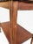 Brown Vintage Refinished Solid Mahogany Two-Tier Side Table With Scalloped Top For Sale - Image 8 of 8