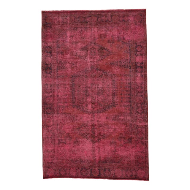 Vintage Middle Eastern Hand-Knotted Rug For Sale