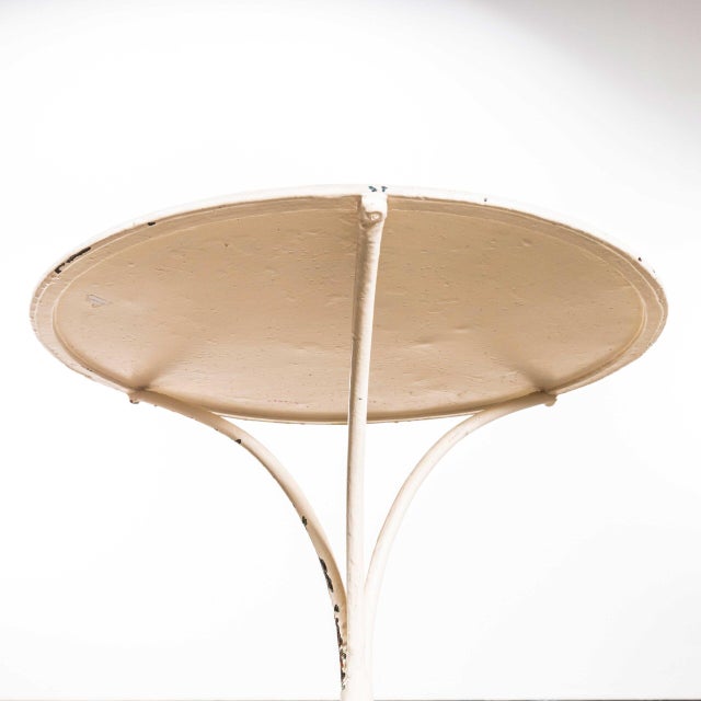 French White Café Table, 1950s For Sale - Image 6 of 8