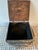 Brown Early 20th Century Square Tramp Art Hinged Lidded Box For Sale - Image 8 of 10