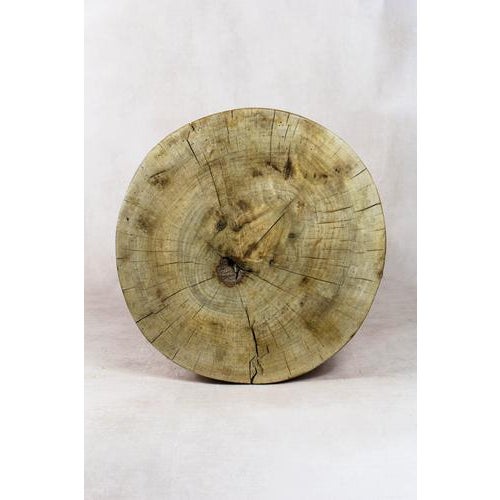 Tapered Wooden Side Table For Sale - Image 4 of 5