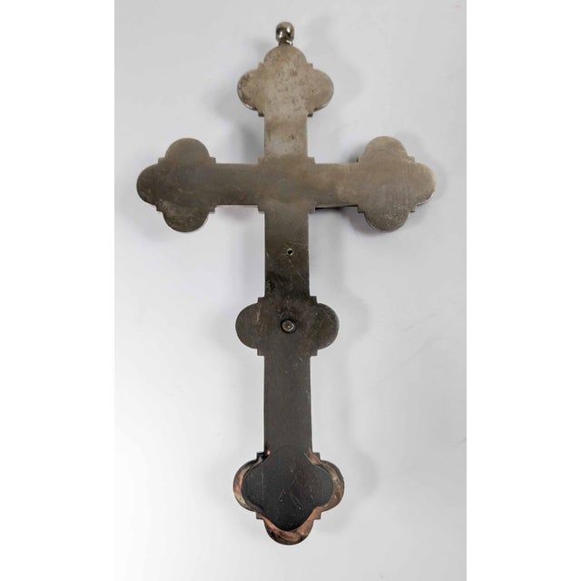 19th Century Italian Micro Mosaic Crucifix House Cross, Vatican Rome For Sale - Image 15 of 17