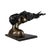 Romantic Bronze Sculpture of Two Lovers Kissing – Modern Surrealist Bust – 34” Long For Sale - Image 9 of 12