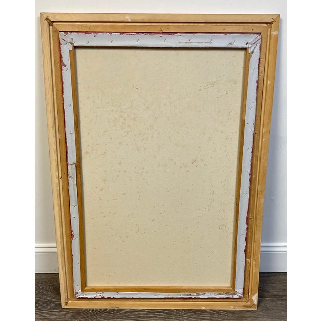 Red Late 20th Century Modern Portrait of Three Rabbits For Sale - Image 8 of 9