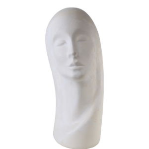 Florentine White Art Studio Vintage Chalkware Mannequin Head Bust MCM Statue
