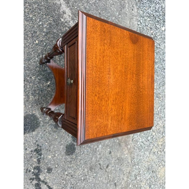 Vintage Regency Louis Xvi Style 2 Tier Side Table For Sale - Image 4 of 14