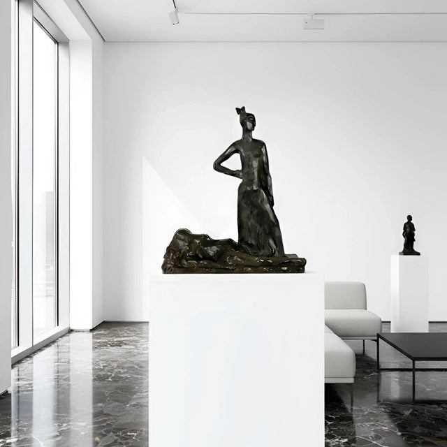 SAVA BOTZARIS Hungarian, 1894-1965 "The Amazon and the Hero" Patinated bronze | signed BOTZARIS to the base | cold-stamped...