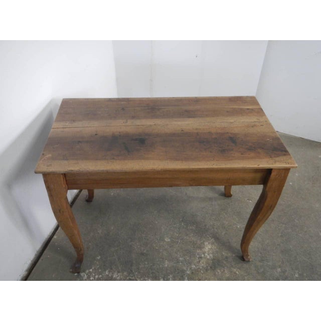 Walnut Wood Table, 1950s For Sale - Image 9 of 11