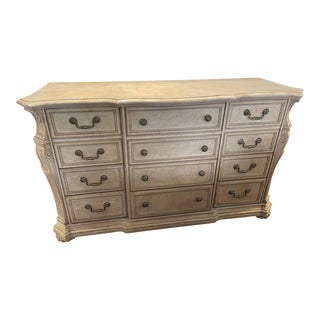 Late 20th Century Oak Bernhardt Bedrom Dresser Ivory Color For Sale