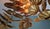 Large Brutalist Brass Chandelier with Floral Decoration, 1970s For Sale - Image 11 of 18
