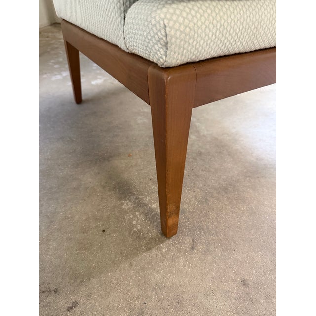Vintage Mid Century Modern Walnut Lounge Chair Designed by Jens Risom For Sale - Image 10 of 11