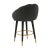Transitional Myla Black Swivel Counter Stool For Sale - Image 3 of 9