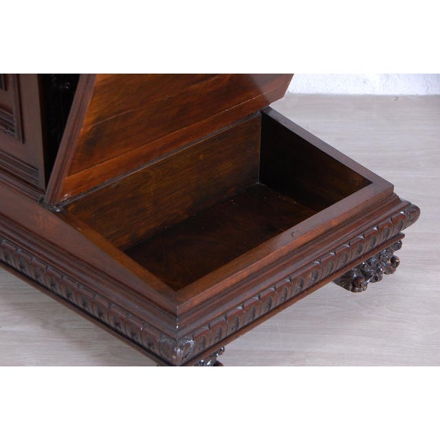 Brown Antique Bedside Tables, Early 1900s, Set of 2 For Sale - Image 8 of 18