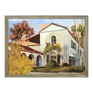 Mid Century California Mission Landscape For Sale