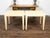 Mid-Century Modern Pair of Baker Furniture Midcentury Wicker Side Tables with Tapered Legs For Sale - Image 3 of 10